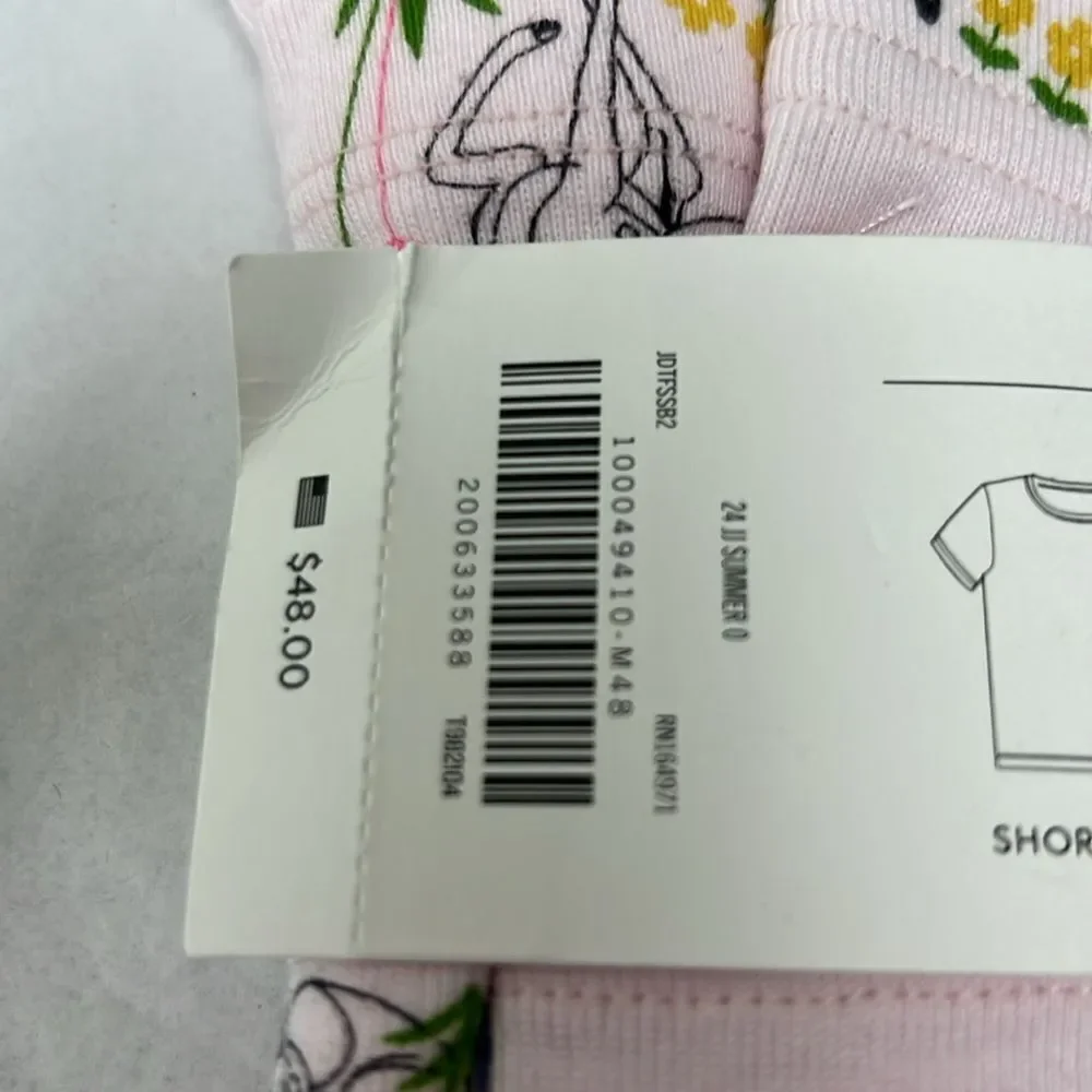 Janie and Jack 100049410 Pink Good Night Short Pajama Disney Friends NWT 2T